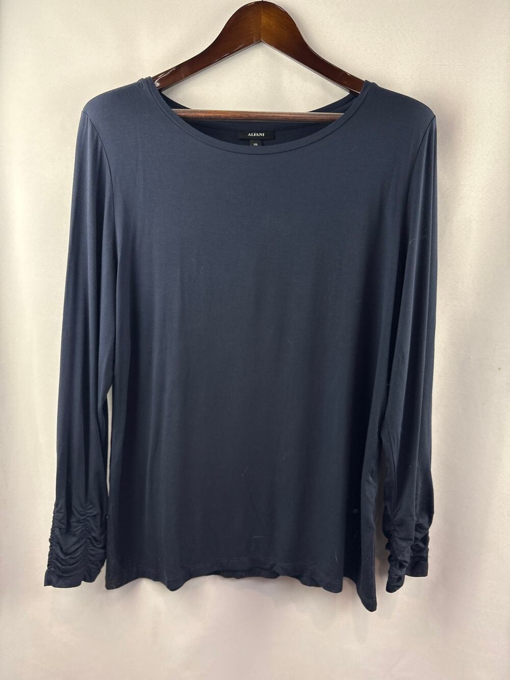 Women’s Alfani XXL Navy Blue Long Sleeve Shirt
